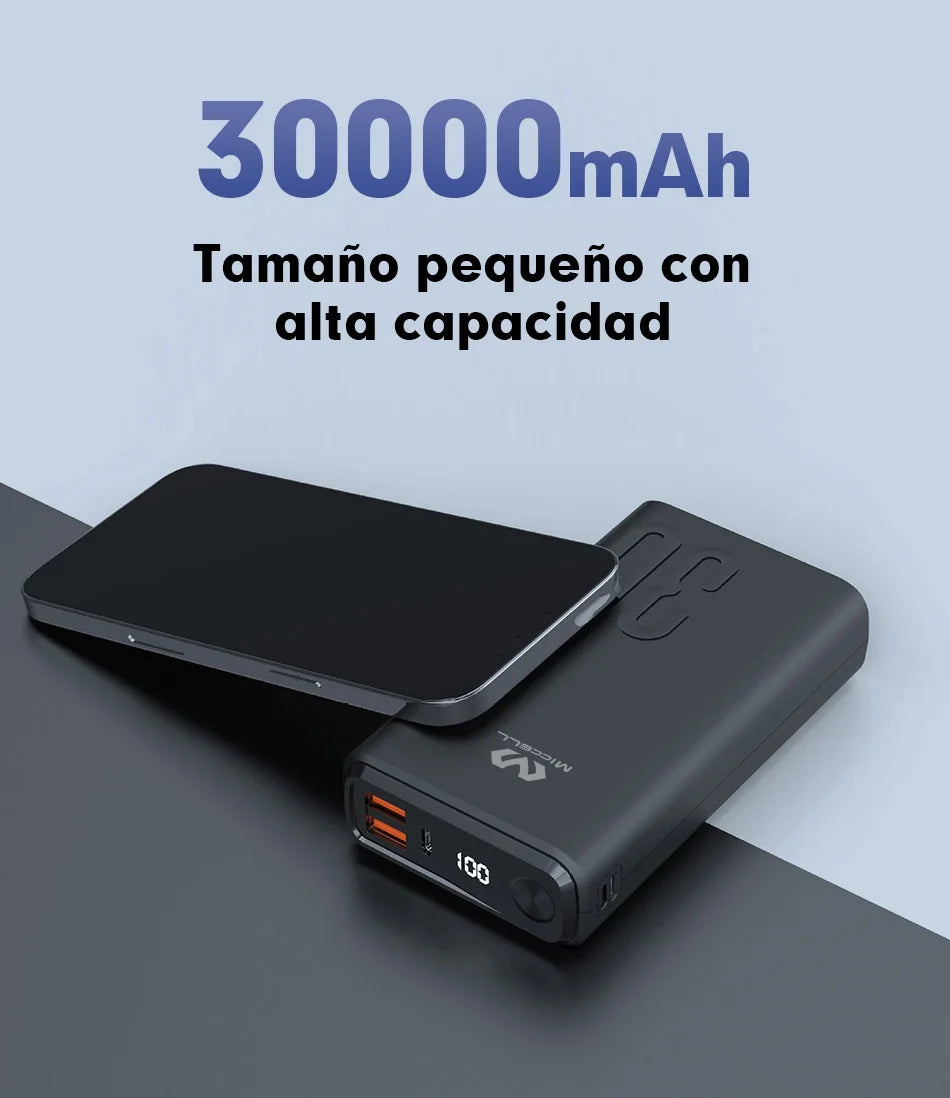 Powerbank 30,000mAh tamaño pequeño con alta capacidad VQ-P127