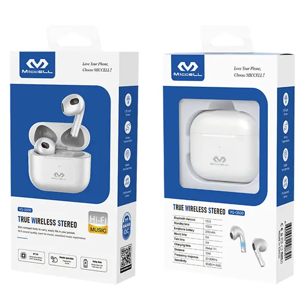 caja de audífono TWS tercera generación VQ-500