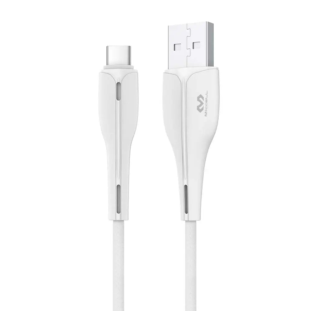 Cable Carga rápida 3A color blanco resistente