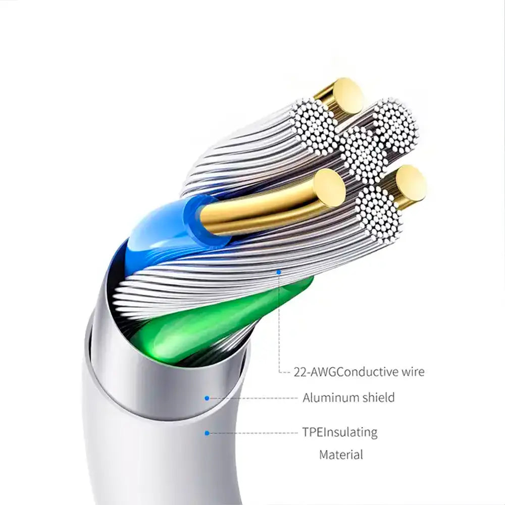 cable data por dentro resistente materiales premium cobre