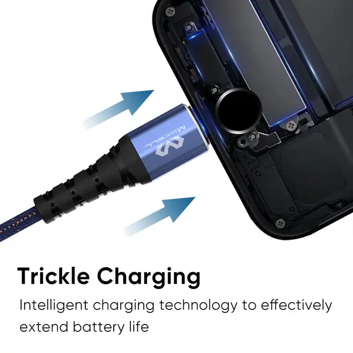 cable trickle carga inteligente tecnología que extiende la vida de la batería