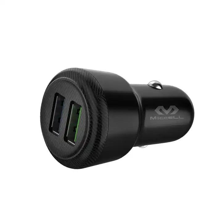 cargador para auto vq-c03 marca miccell doble usb