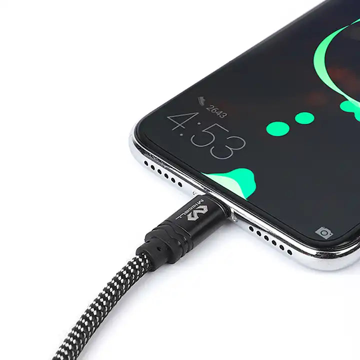 cable miccell vq-d70 trenzado conectado a Android