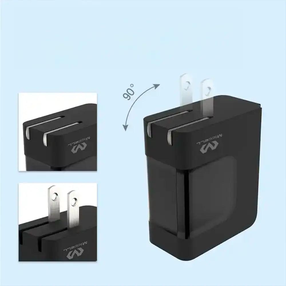 Cargador GaN VQ-GA02 con enchufe 90 grados