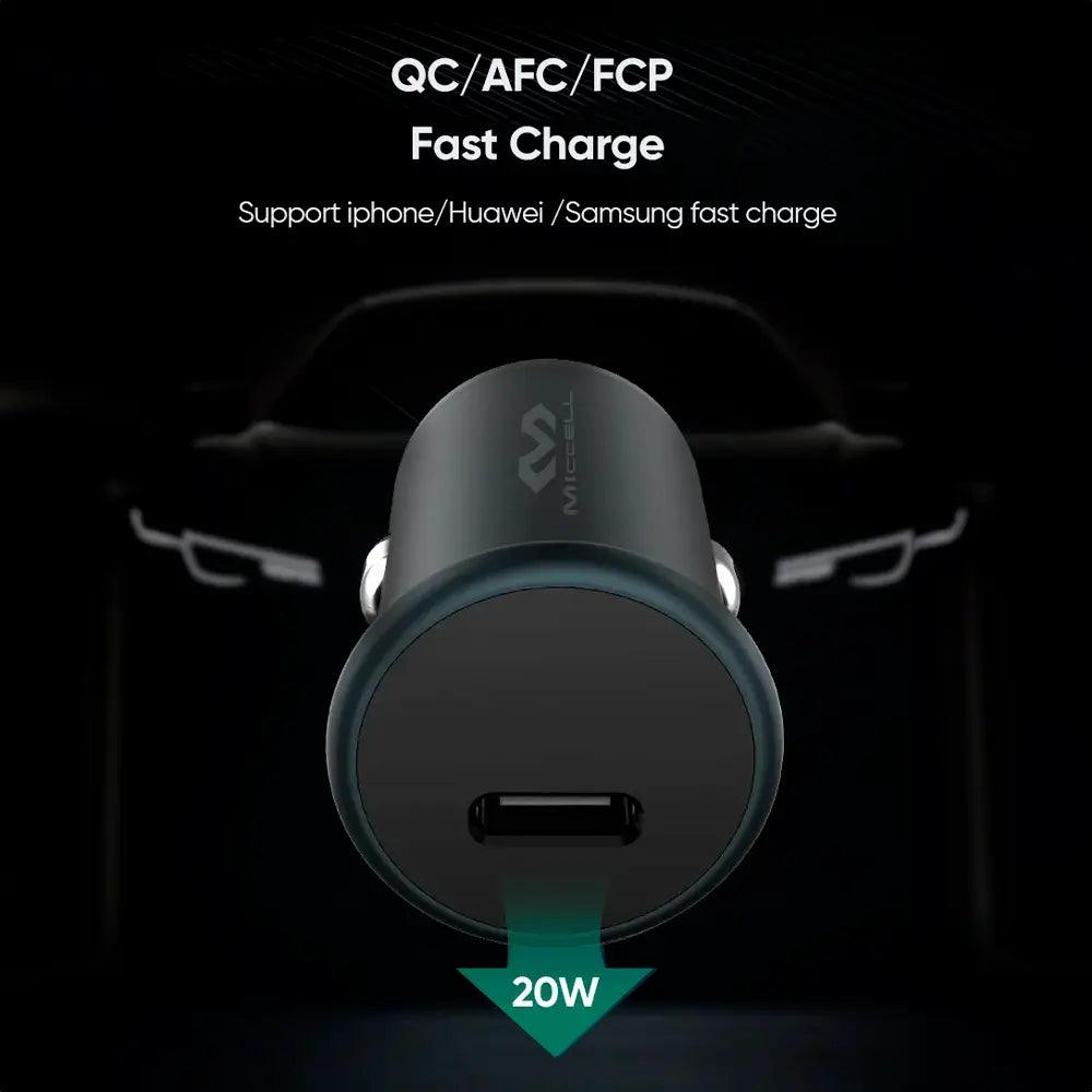 cargador carga rápida a 20W soporta iPhone, Huawei y samsung carga rápida