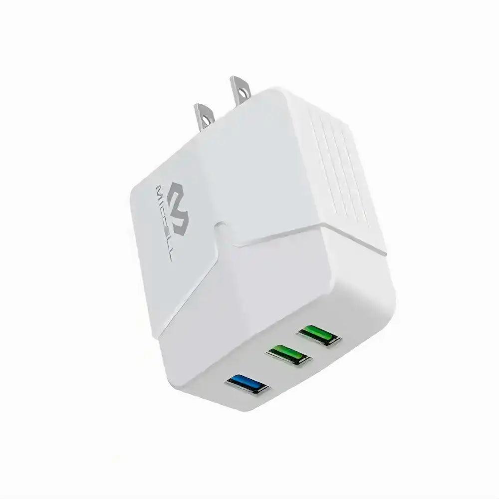 cargador rápido triple USB VQ-T04 de 6 amperios