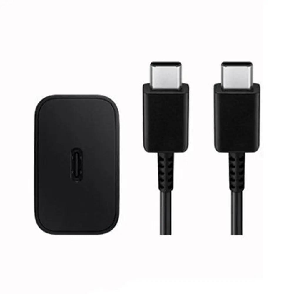 cable tipo-c a tipo-c y cargador PD