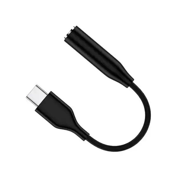 Adaptador audífonos 3.5mm a tipo-c color negro