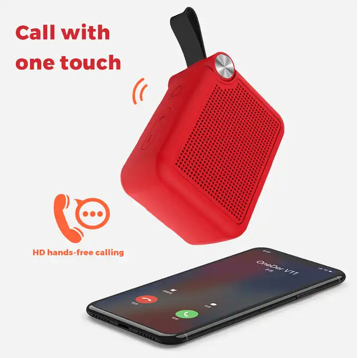 mini altavoz handsfree color rojo VQ-SP25 Miccell