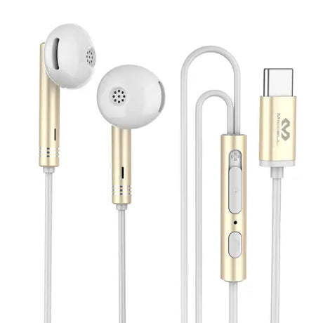 Audífono Miccell con cable lightning dorado vq-h52