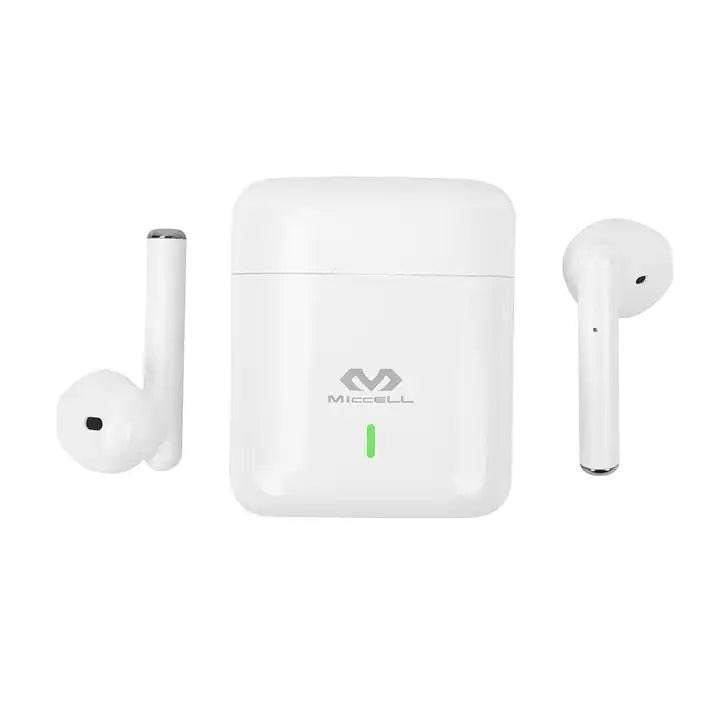 Audífonos TWS color blanco Miccell Larga duración