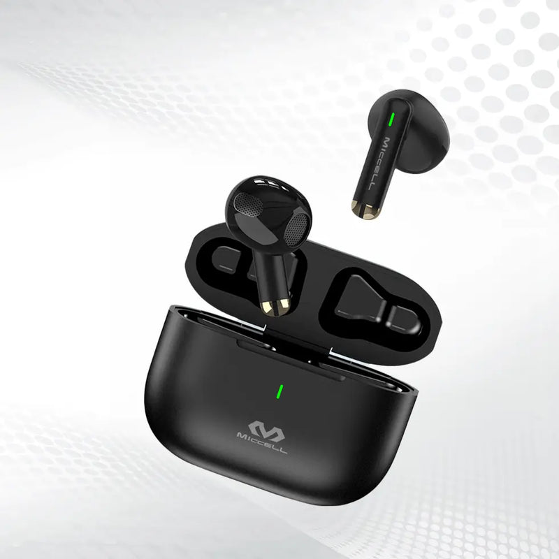 presentación de audífonos TWS Miccell