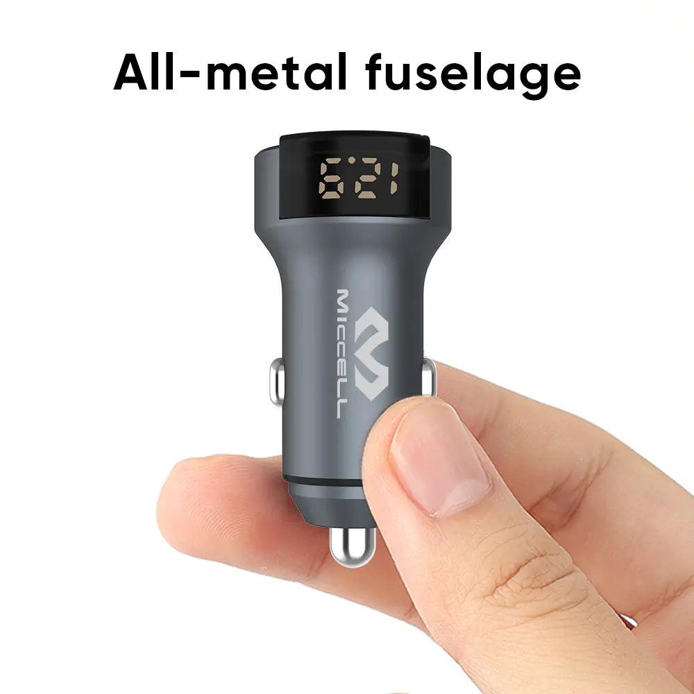 cargador de auto vq-c33 hecho de metal fuselage