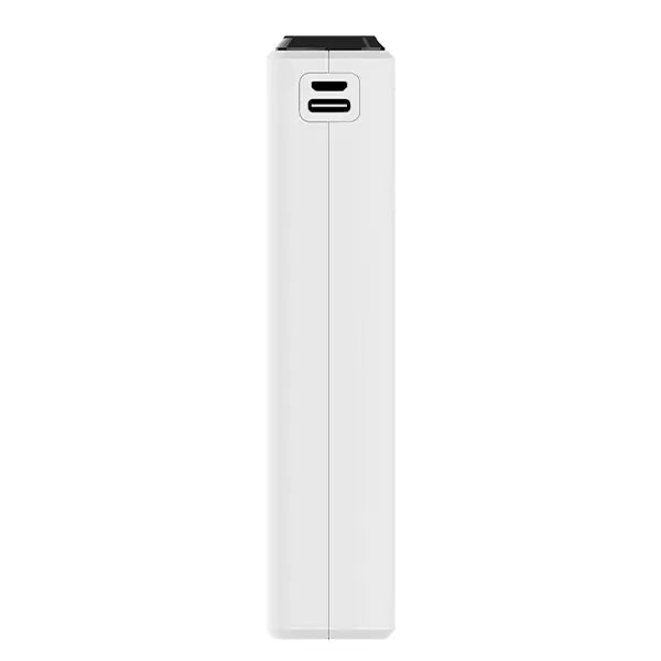 vista lateral de powerbank 10,000mAh color blanco VQ-P129 Miccell
