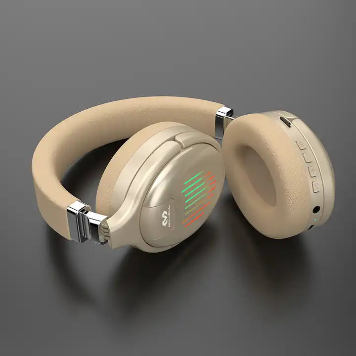 cascos color dorado RGB Miccell VQ-B05