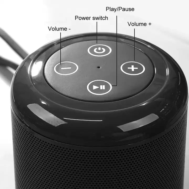 mini altavoz inalámbrico boombox vq-sp04 miccell con panel de control