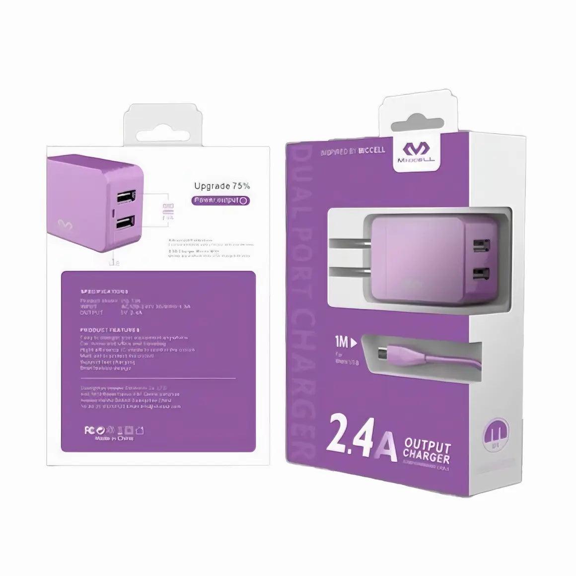 empaque de cargador vq-t06 color morado