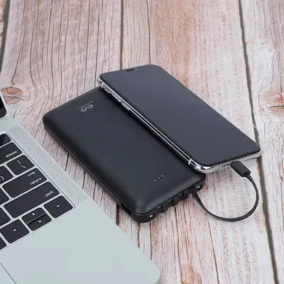 powerbank carga rápida conectado a iPhone