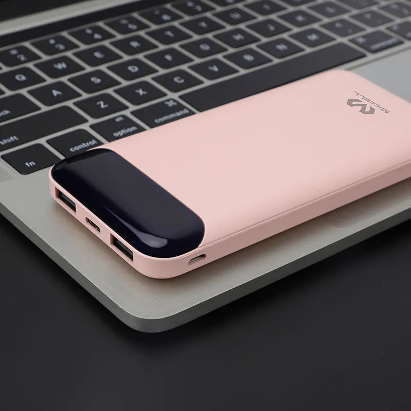 powerbank en promoción rosa marca miccell