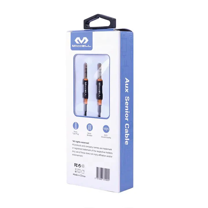 caja de cable 3.5mm a 3.5mm auxiliar