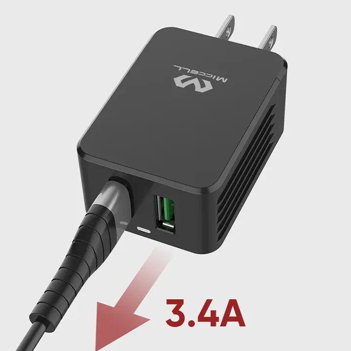 cargador dual USB a 3.4 amperios 