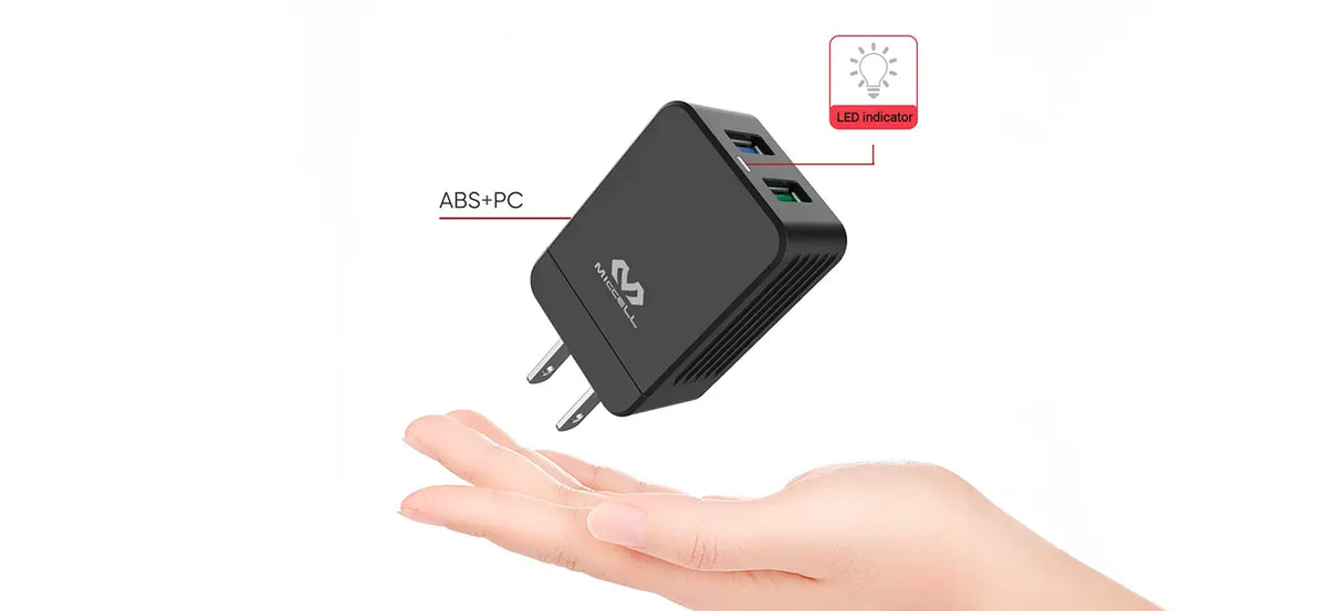 Cargador doble usb LED vq-t06 marca miccell