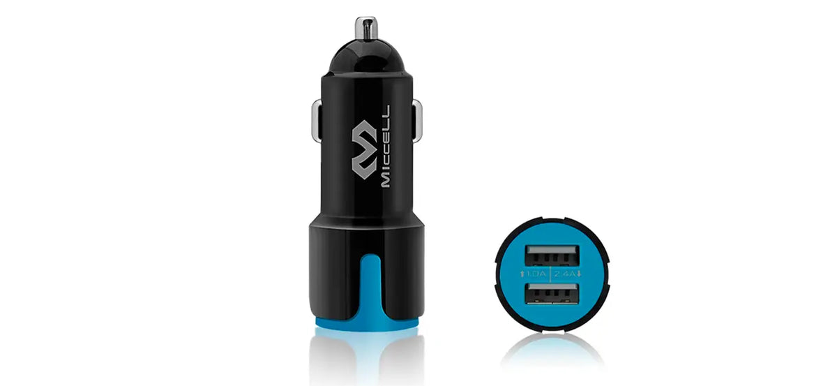 Cargador de auto dual usb miccell 