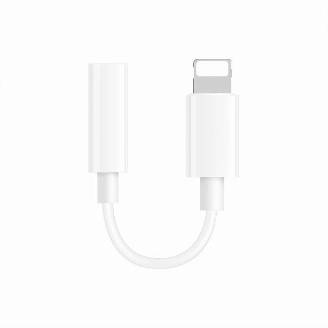 adaptador para audífonos con cable 3.5mm a lightning iPhone 