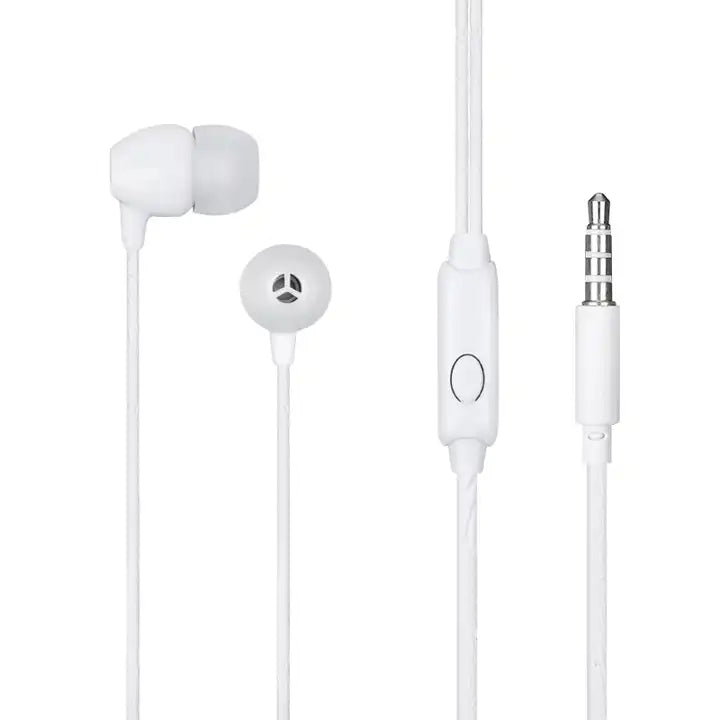 audífono con cable miccell vq-h32 color blanco