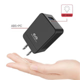 cargador rápido vq-t06 materiales ABS y PC con indicador LED