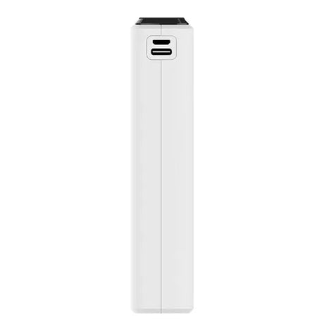 vista lateral de powerbank 10,000mAh color blanco VQ-P129 Miccell