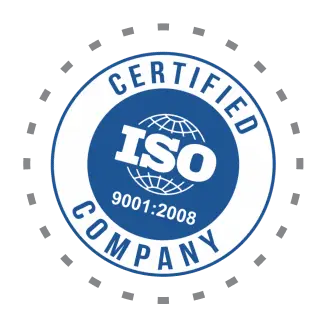 Sello de compañia certificada ISO 9001